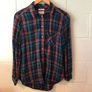 AEO Plaid Boyfriend Fit Flannel